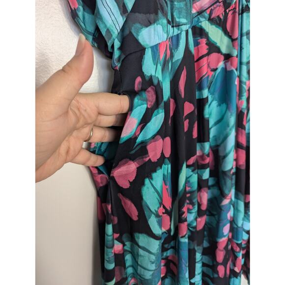 NWT Torrid Butterfly Studio Knit Cinch Front Mini Skater Dress - Picture 6 of 9